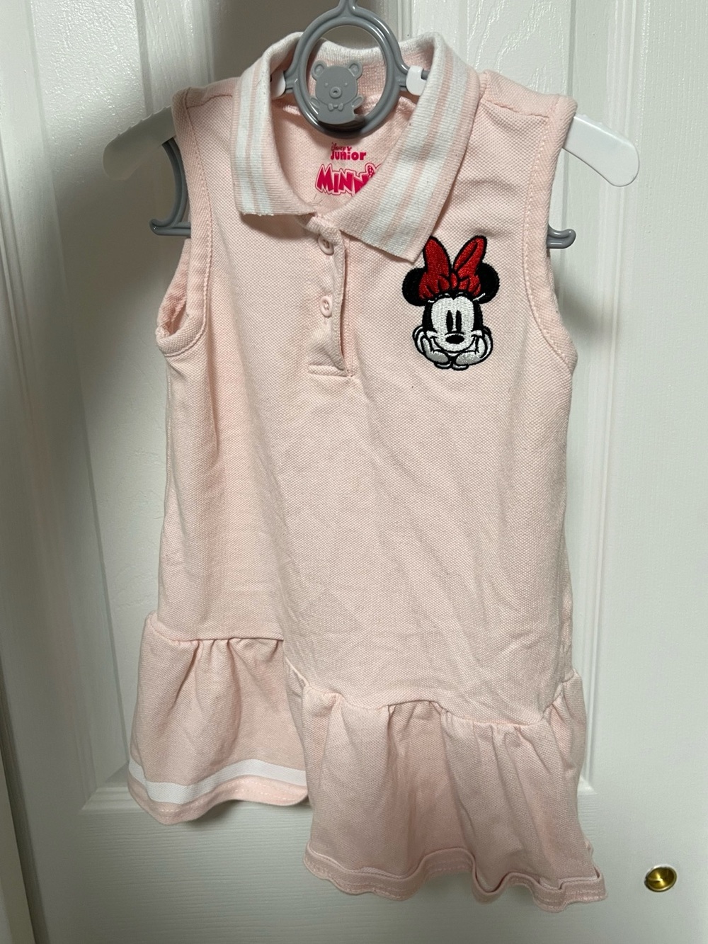 Disney Minnie Mouse Pink Sleeveless Polo Tennis Dress 3T
